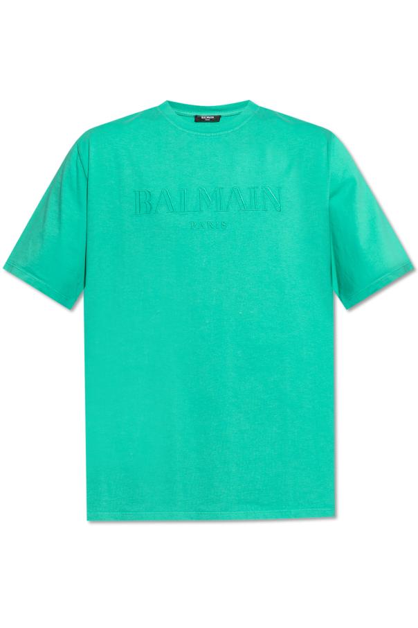 T-shirt with embroidered logo, zdjęcie 1 T-shirt with embroidered logo od Balmain