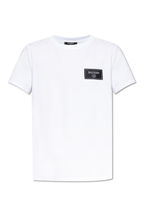 T-shirt with logo patch