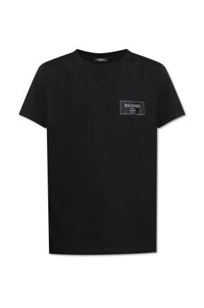 T-shirt with logo patch