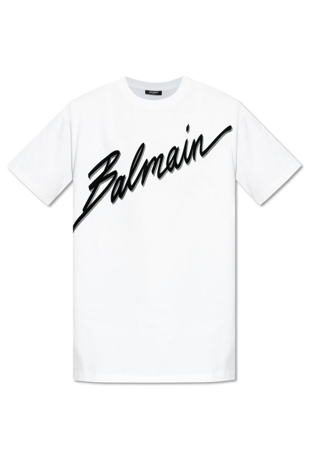 T-shirt with printed logo od Balmain