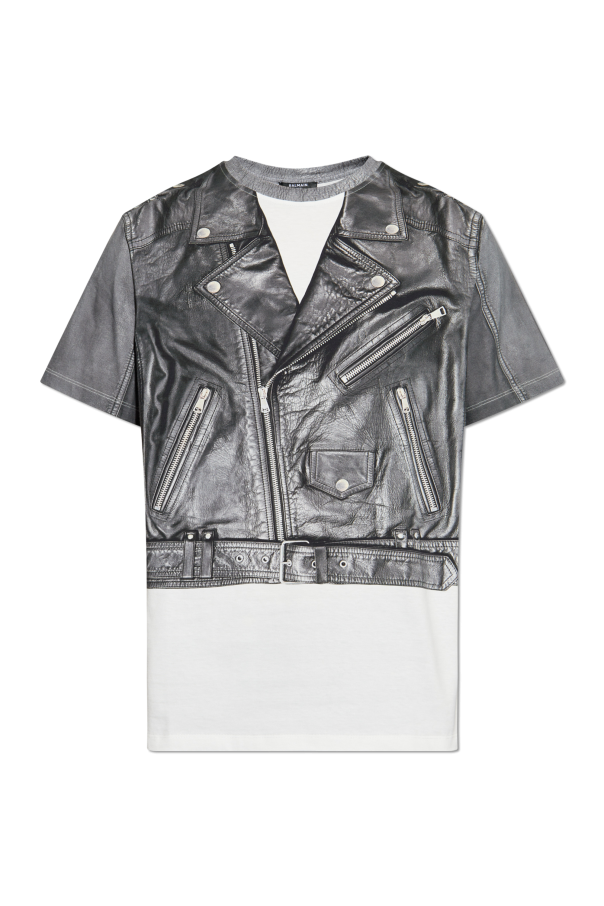 T-shirt with print od Balmain