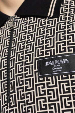 Balmain Polo z monogramem