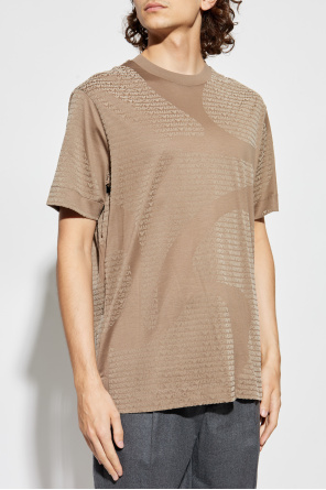 Emporio Armani Camiseta con monograma y acabado aterciopelado