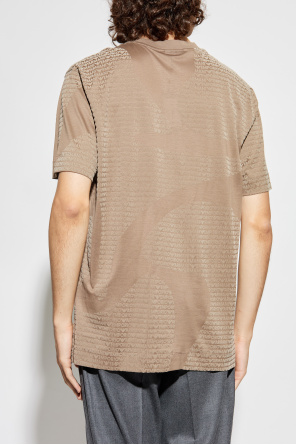 Emporio Armani Camiseta con monograma y acabado aterciopelado