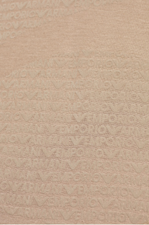 Emporio Armani Camiseta con monograma y acabado aterciopelado