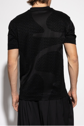 Emporio Armani T-shirt with a monogram and velvety finish