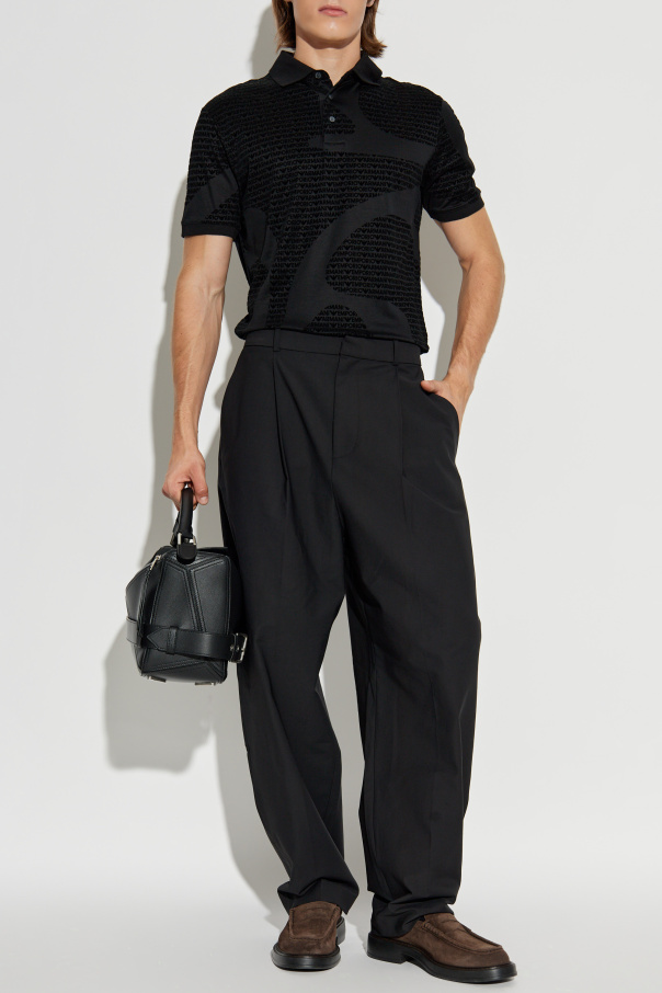 Emporio Armani Polo com monograma