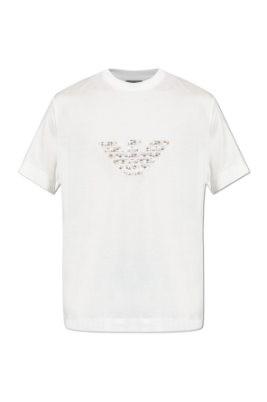 T-shirt with embroidered logo