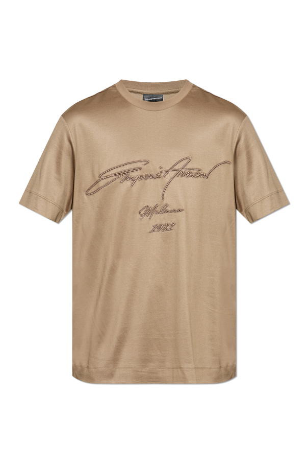 T-shirt with embroidered logo, zdjęcie 1 T-shirt with embroidered logo od Emporio Armani