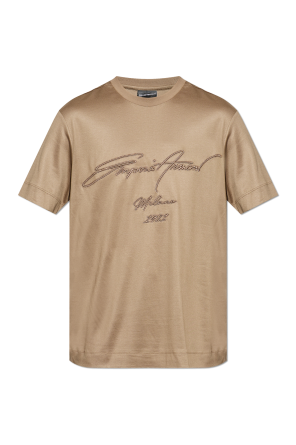 T-Shirt mit gesticktem Logo