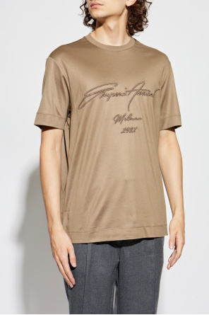 Emporio Armani Camiseta con logo bordado