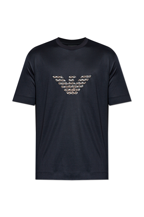 T-shirt with embroidered logo, zdjęcie 1 T-shirt with embroidered logo od Emporio Armani