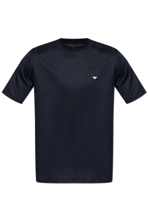 T-shirt with embroidered logo
