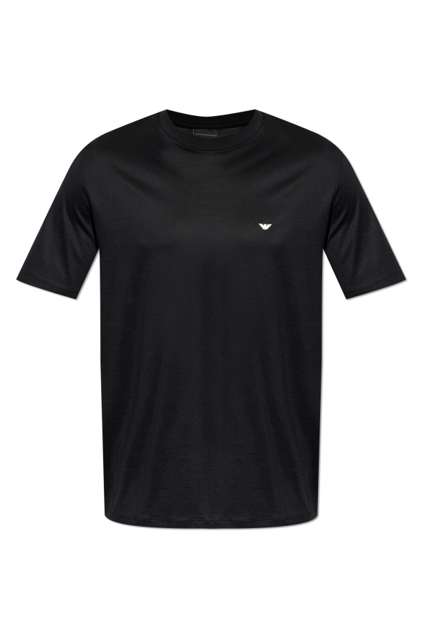 T-shirt with embroidered logo od Emporio Armani