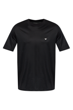 T-shirt with embroidered logo