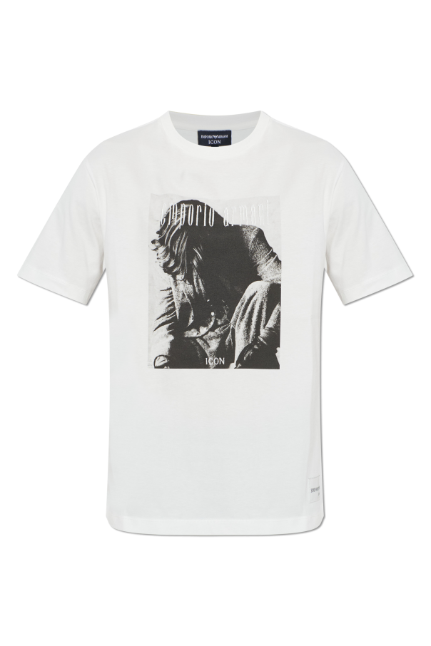 Emporio Armani T-shirt z nadrukiem