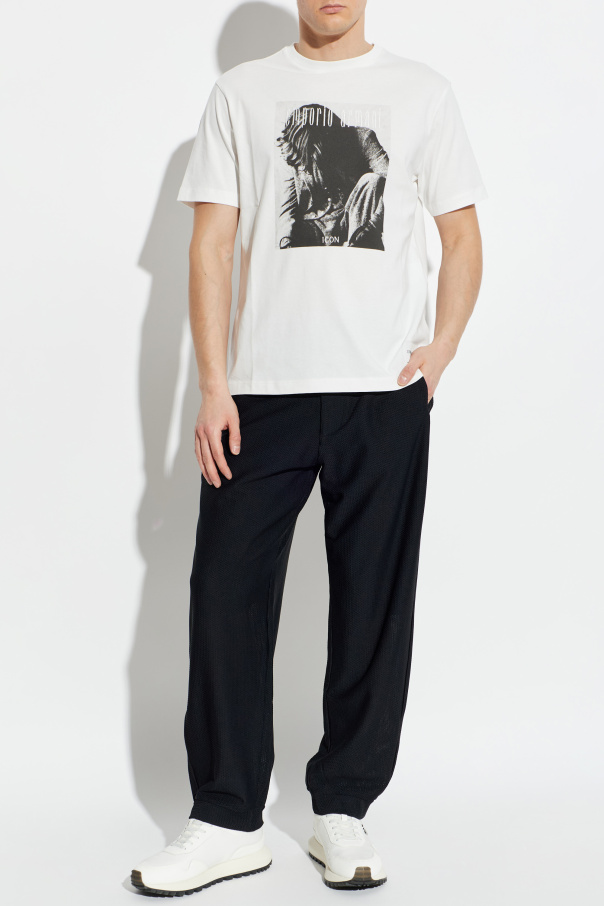 Emporio Armani T-shirt z nadrukiem