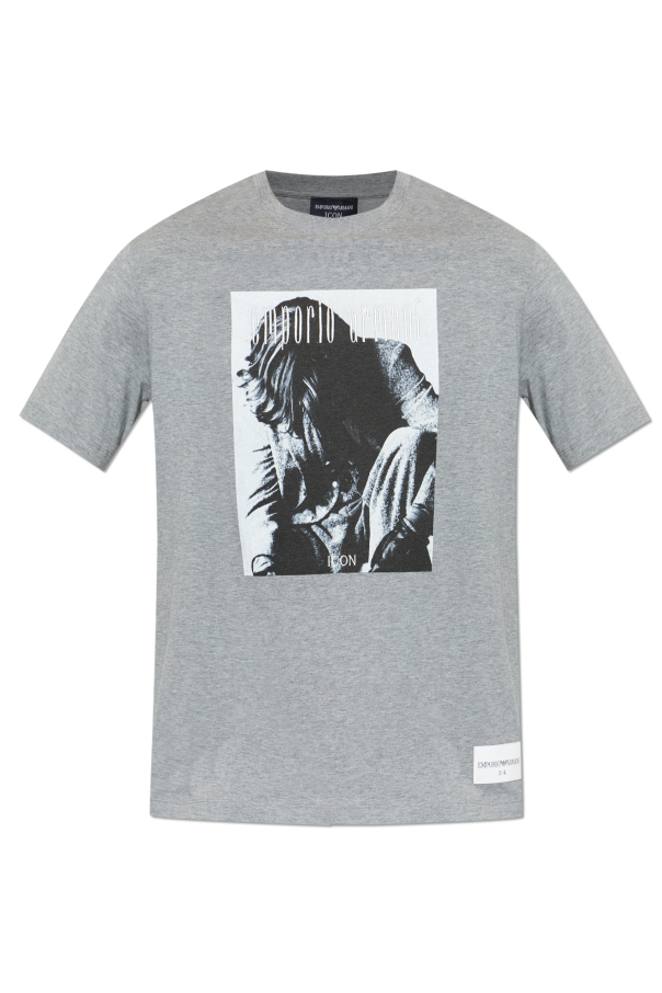 Emporio Armani T-shirt z nadrukiem