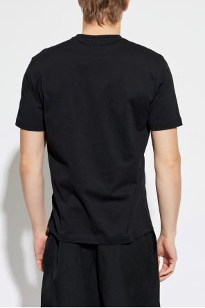 Emporio Armani T-shirt with a logo and a velvet finish