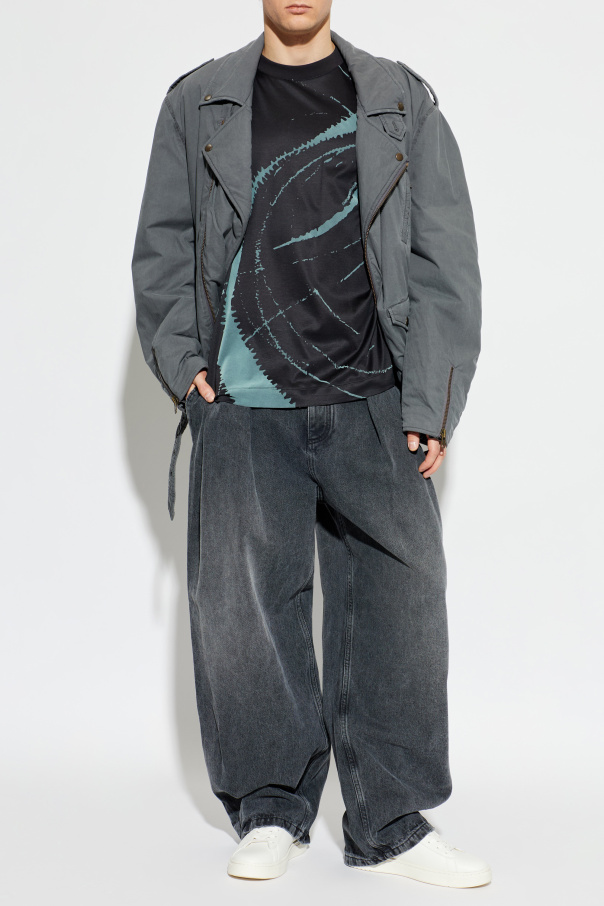 Emporio Armani T-Shirt mit Print und samtigem Finish