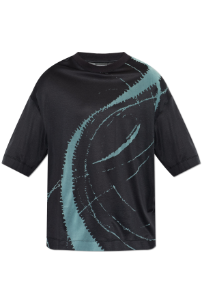 T-shirt with a velvet-finish print