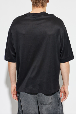 Emporio Armani T-Shirt mit Print und samtigem Finish