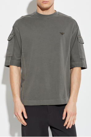Emporio Armani Camiseta con bolsillo en las mangas