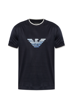 T-shirt with embroidered logo