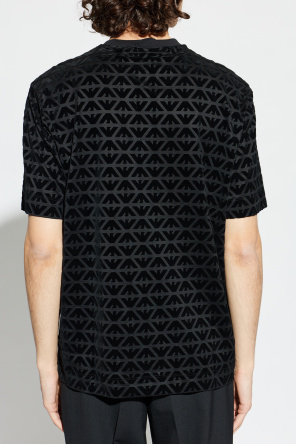 Emporio Armani Monogram T-shirt with a velvety finish