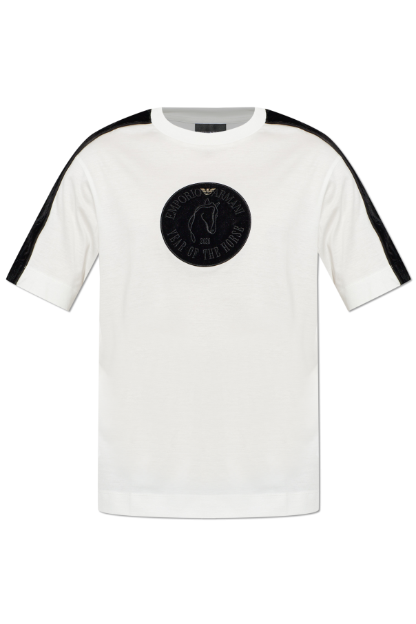 T-shirt with patch od Emporio Armani