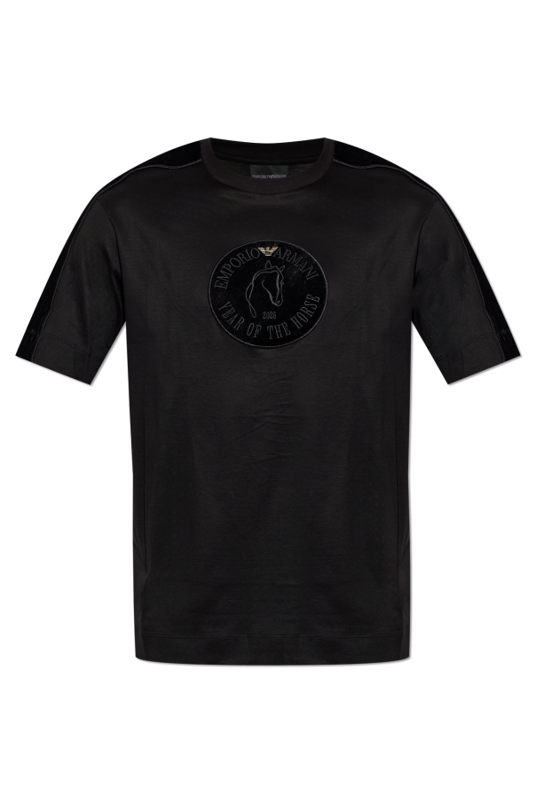 T-shirt with patch od Emporio Armani
