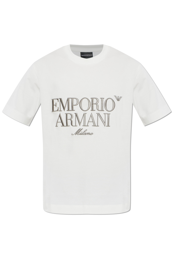 Emporio Armani T-shirt z wyszytym logo