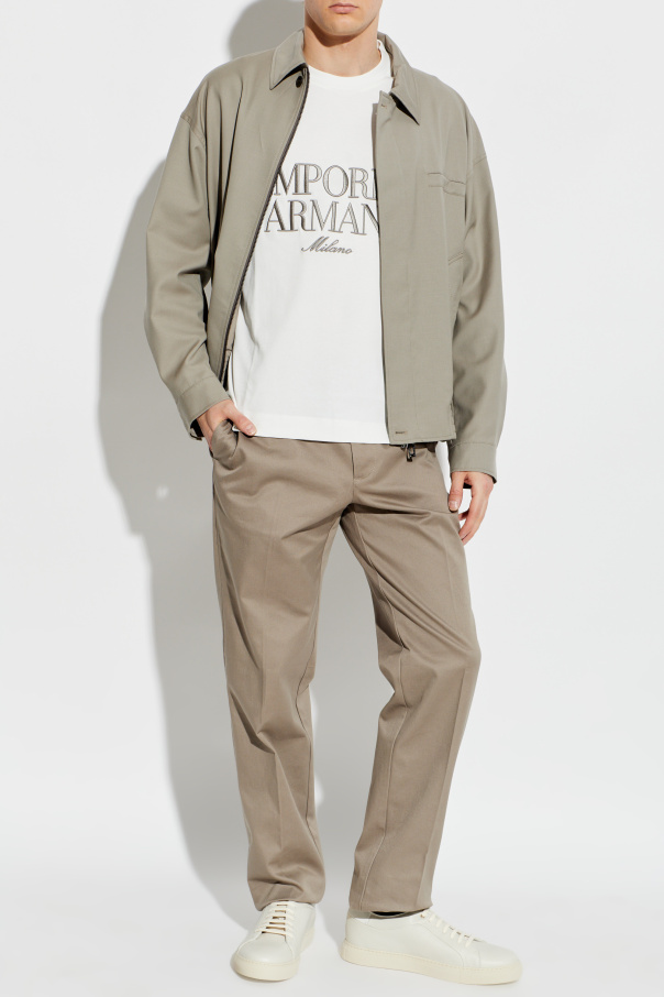 Emporio Armani T-shirt z wyszytym logo