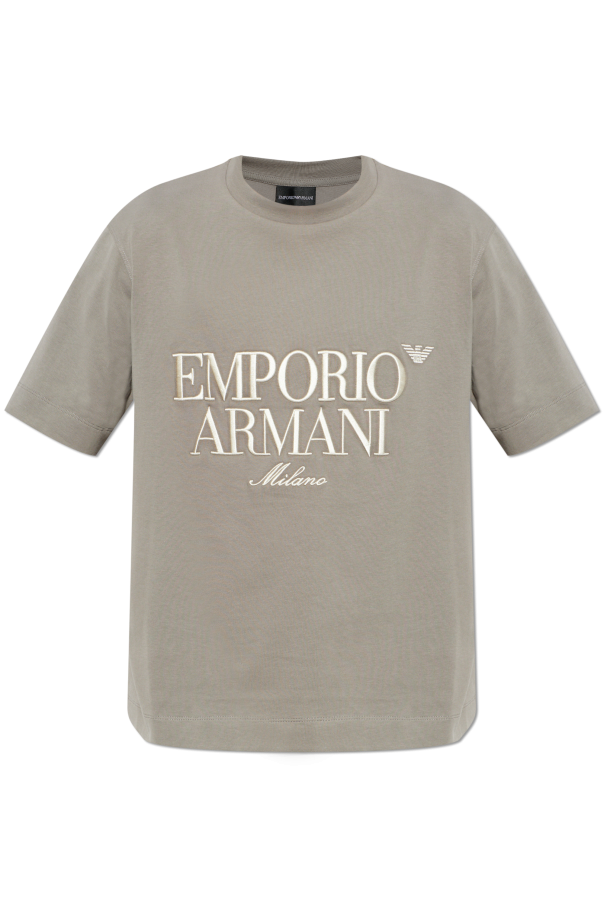 Emporio Armani T-shirt z wyszytym logo