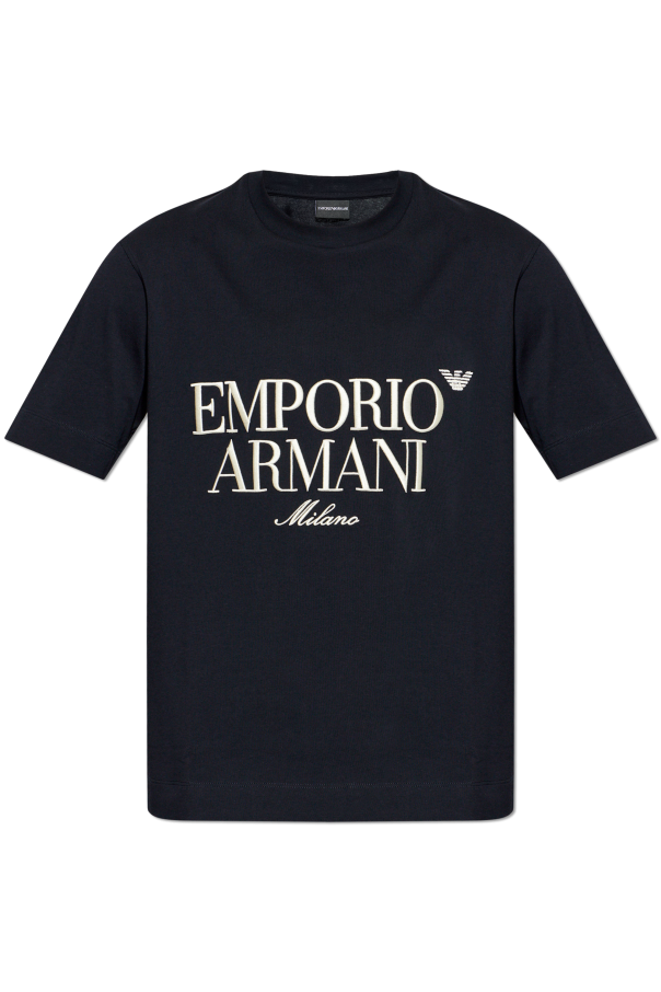 Emporio Armani T-shirt z wyszytym logo