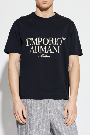 Emporio Armani T-shirt z wyszytym logo