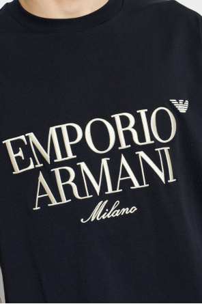 Emporio Armani T-shirt z wyszytym logo