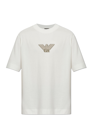 T-shirt with embroidered logo