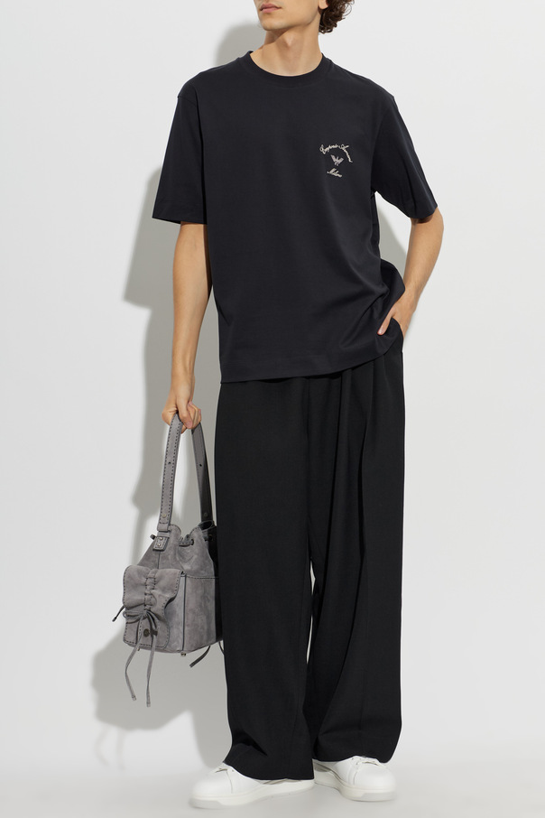 Emporio Armani T-shirt z wyszytym logo