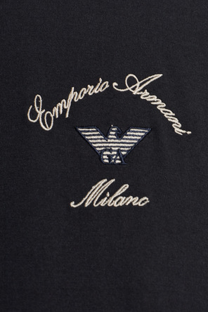 Emporio Armani T-shirt z wyszytym logo