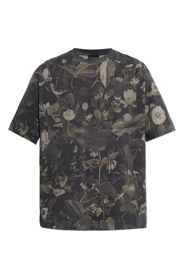 T-shirt with floral motif od Emporio Armani
