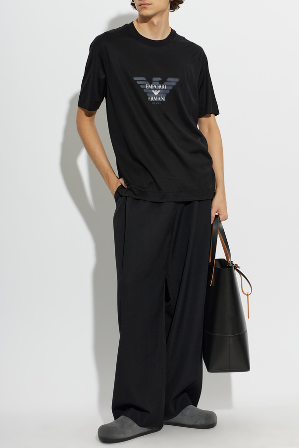 Emporio Armani T-shirt z nadrukowanym logo