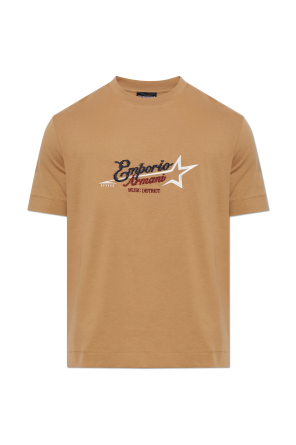 T-shirt with embroidered logo od Emporio Armani