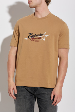 Emporio Armani T-shirt z wyszytym logo