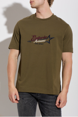 Emporio Armani T-shirt z wyszytym logo