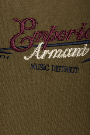 Emporio Armani T-shirt z wyszytym logo