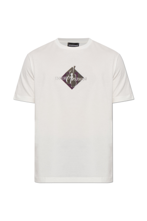 Camiseta con logo bordado