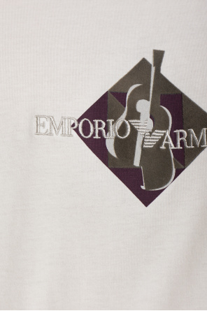 Emporio Armani T-shirt z wyszytym logo