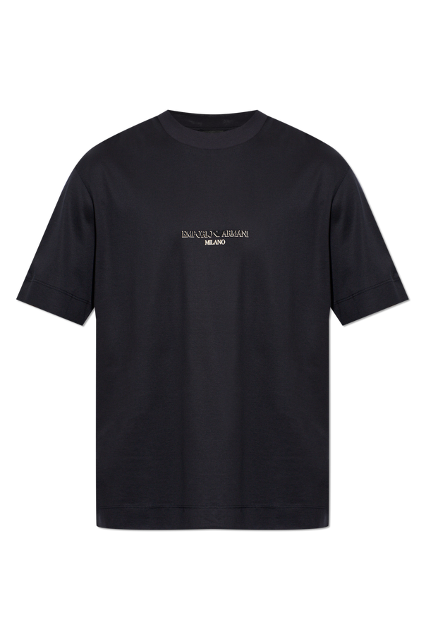 T-shirt with a raised logo od Emporio Armani