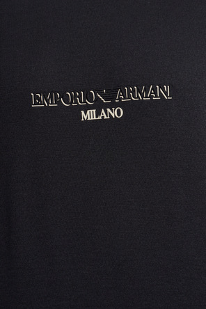Emporio Armani T-shirt z wypukłym logo